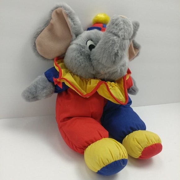Vintage Hugfun Plush Elephant Clown Suit